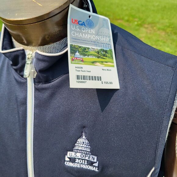 USGA US Open Championship Tour Tech Vest Size XL‎ Golf 2011 New With Tags - Picture 2 of 16